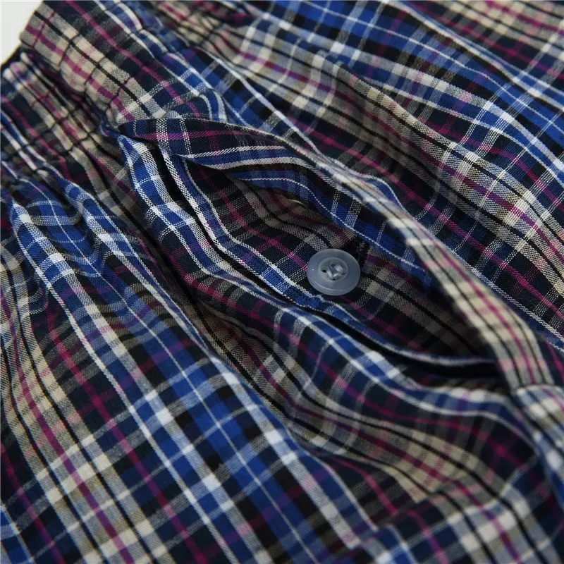 4er-Pack Herren Boxershorts aus Baumwolle – 100% Gekämmte Baumwolle | Klassisches Karomuster, Lockerer Oversize-Schnitt, Atmungsaktive Unterwäsche - Image 6
