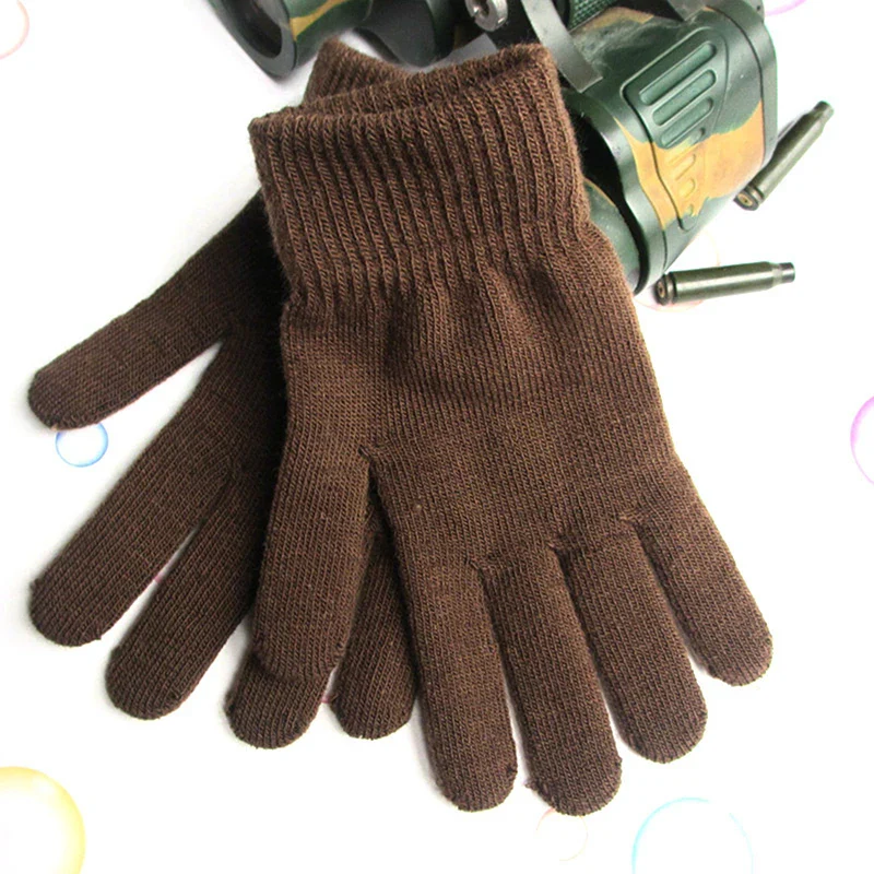 Damen Kaschmir Optik Strickhandschuhe – Warme Vollfinger Handschuhe mit Futter | Winter & Herbst Handwärmer, Ski & Outdoor Kurzarm-Handschuhe - Image 4