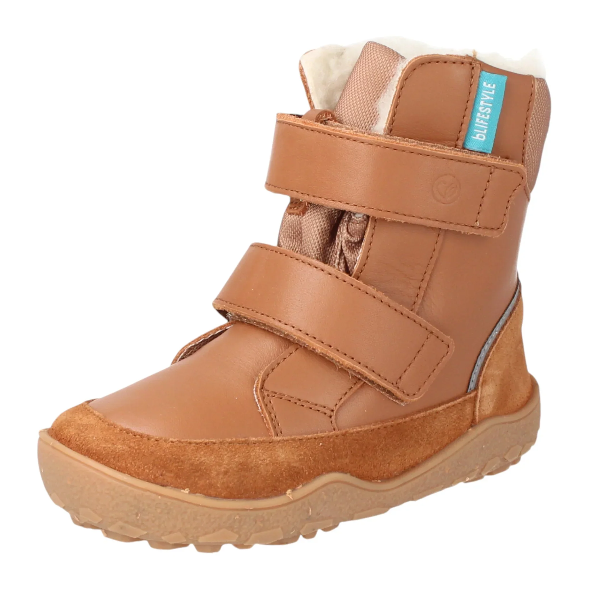 bLIFESTYLE polarfuchsSTYLE TEX haselnuss - Bio-Leder Kinderschuhe mit Wolle - Image 2